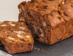 Cake bananes, chocolat et fruits secs