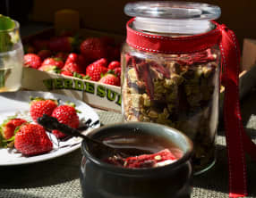 Muesli à la fraise au déshydrateur