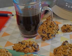 Cookies flocons d'avoine et pépites de chocolat