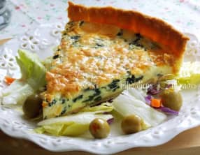 Quiche printanière aux épinards
