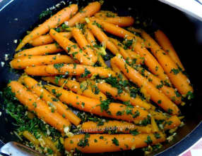 Carottes en sauce chermoula