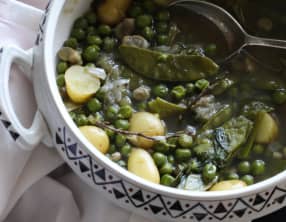 Ragoût de fèves et petits pois de ma grand mère