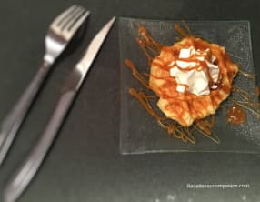 Gaufres Liégeoise au caramel beurre salé et chantilly