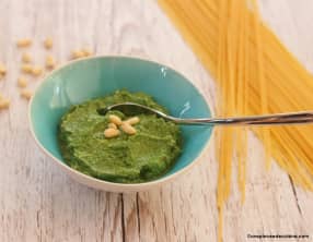 Pesto de fanes de radis