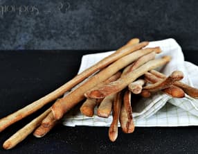 Gressins à la farine de châtaignes fumées
