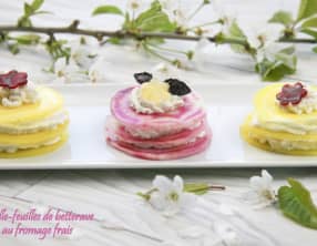 Mille-feuilles de betterave au fromage frais