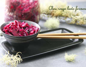 Chou rouge lacto-fermenté façon kimchi