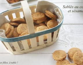 Sablés au comté et au sésame