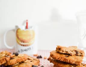 Biscuits choco cacahuètes