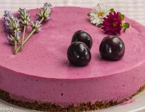 Cheesecake au coulis de cerises