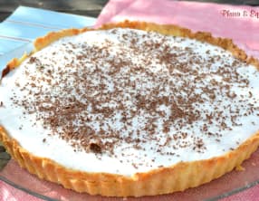 Tarte au chocolat et mousse à la noix de coco