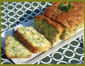 Cake aux fanes de radis