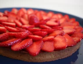 Tarte fraise crème pâtissière tonka
