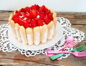 Charlotte fraises, tiramisu et lemon curd