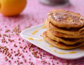 Pancakes kasha, amande et citron