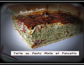 Tarte au pesto mixte et pancetta