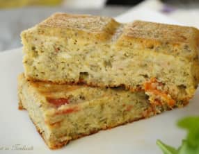 Pain de thon au pesto et tomates séchées