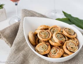 Spirales feuilletées à l'ail des ours