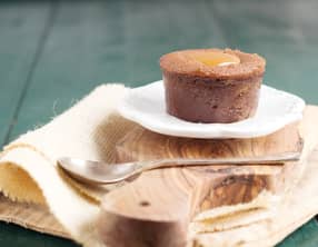 Fondant au chocolat cœur caramel au beurre salé