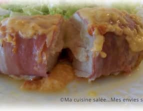 Filets de poulet mozzarella jambon cru fumé