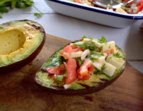 Avocats grillés, ceviche