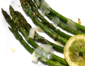 Asperges rôties au citron