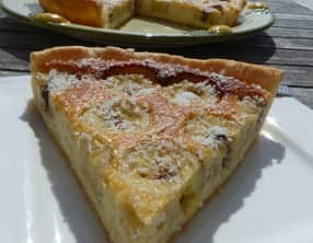 Tarte banane coco