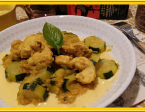 Courgettes au poulet
