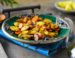 Carottes à la poêle en persillade