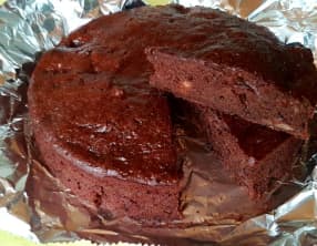 Fondant chocolat à la compote de poires