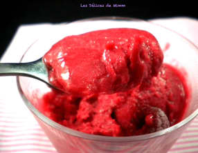 Sorbet aux framboises