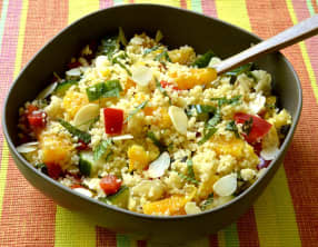 Salade de couscous à l'orange et à la menthe