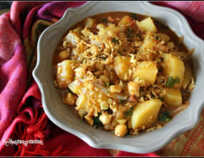 Ragout de pommes de terre et pois chiches au paprika fumé