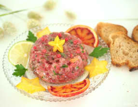 Tartare de thon rouge à l'orange