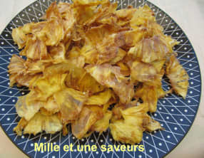 Chips d'ananas ou ananas séché