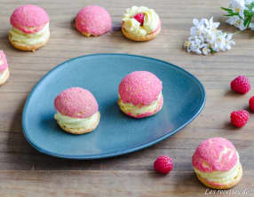 Choux roses aux framboises et litchi