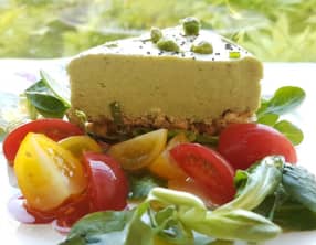 Cheesecake salé petits pois – menthe