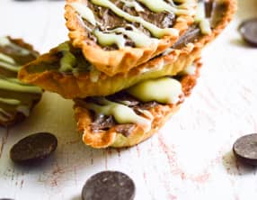 Barquettes aux 2 chocolats