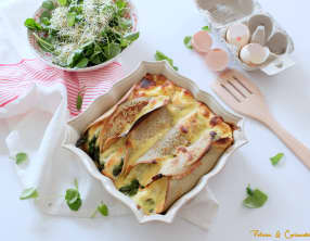 Crêpes soufflées aux asperges