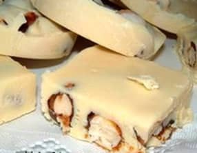 Chocolat blanc à la nougatine