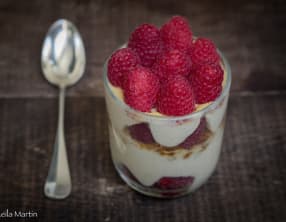 Tiramisu aux framboises façon Linzertorte