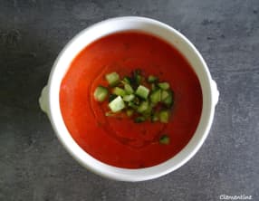 Soupe froide aux poivrons