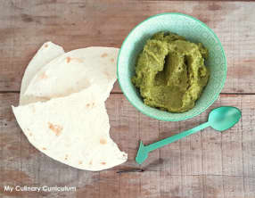 Dip petits pois et poivrons