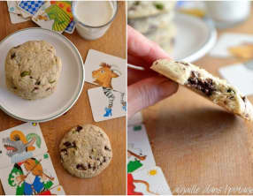Biscuits à la farine de sarrasin, chocolat et pistaches