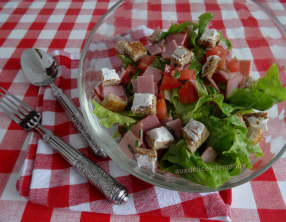 Salade composée aux croûtons de St-Morêt