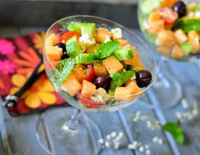 Salade de melon et feta