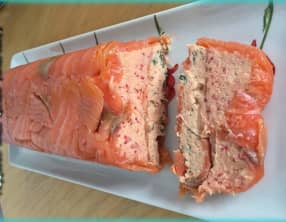 Terrine aux deux saumons