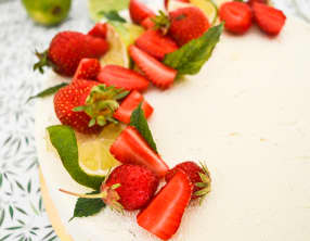 Entremets mojito fraise
