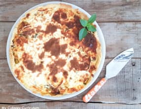 Tarte gourmande aux courgettes, tomates cerises et 3 fromages