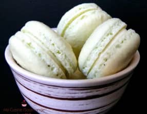 Macarons verveine citronnelle